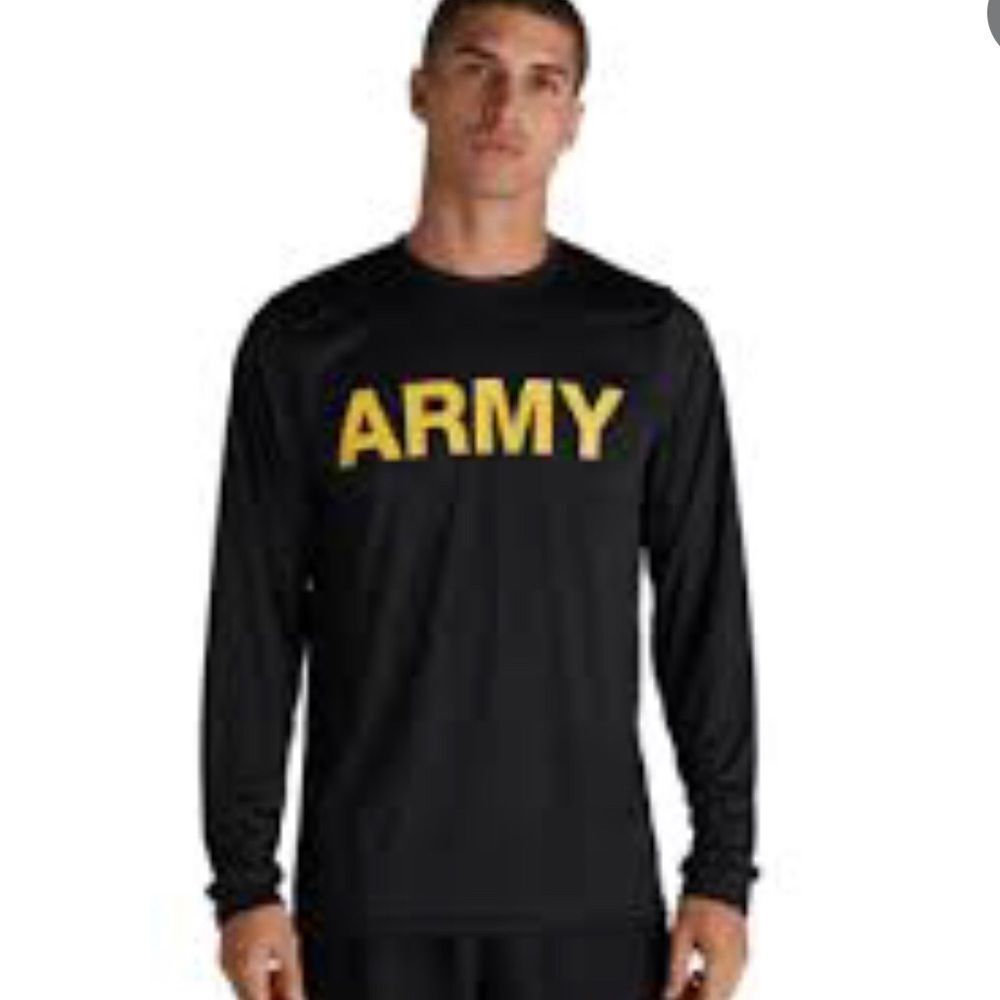 Army PT Long Sleeve APFU Black